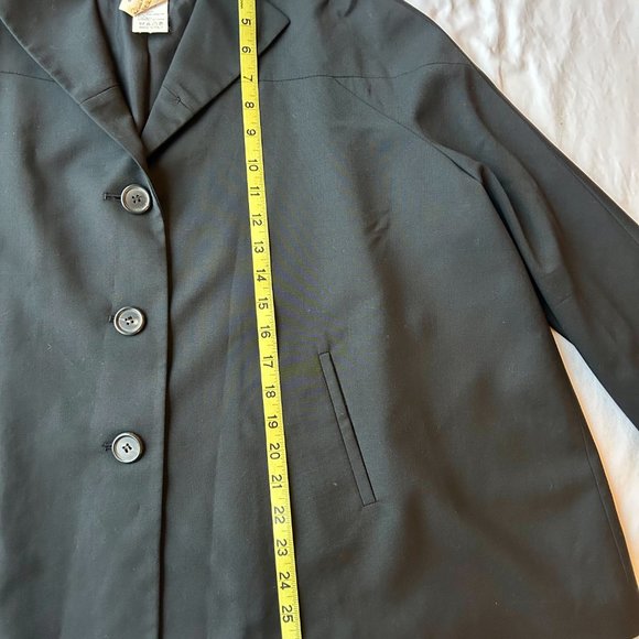 Derek Lam black wool blend oversize swing blazer, size 8 - Picture 9 of 10